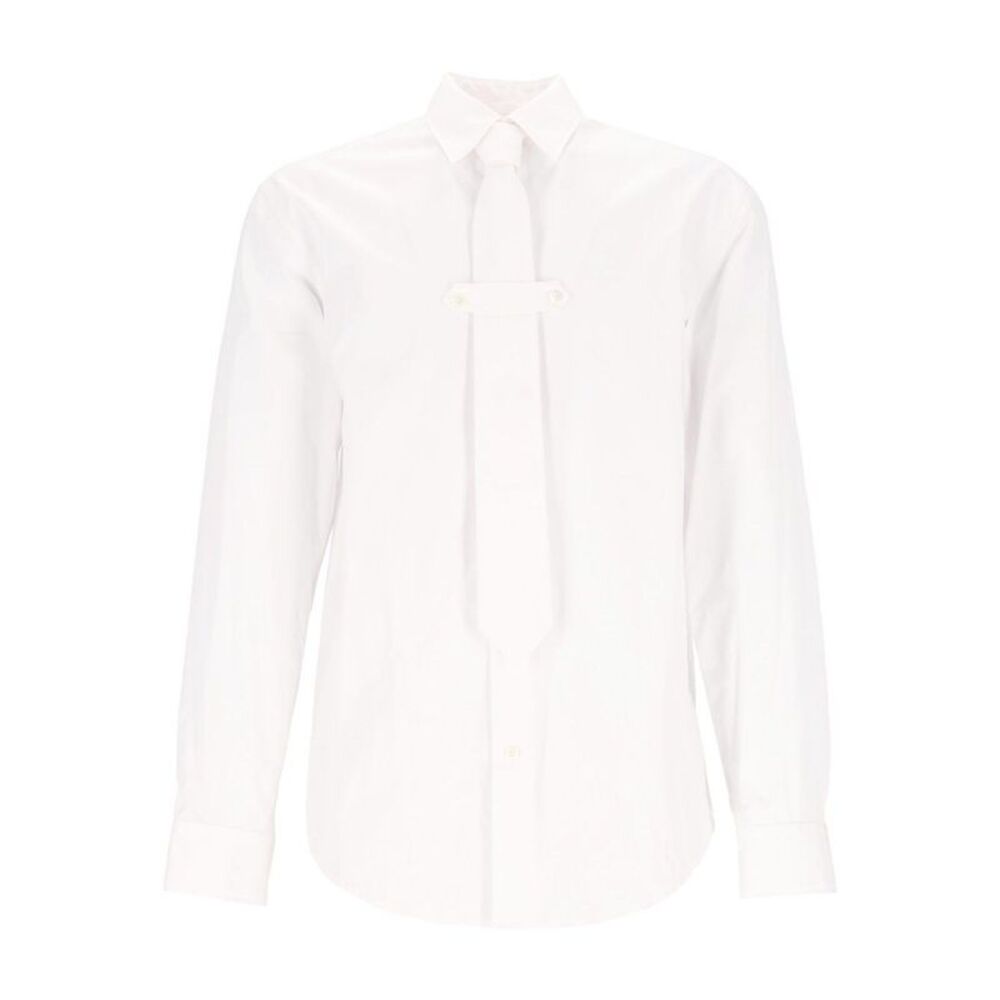 Dries Van Noten Men Poplin Shirt With Tie